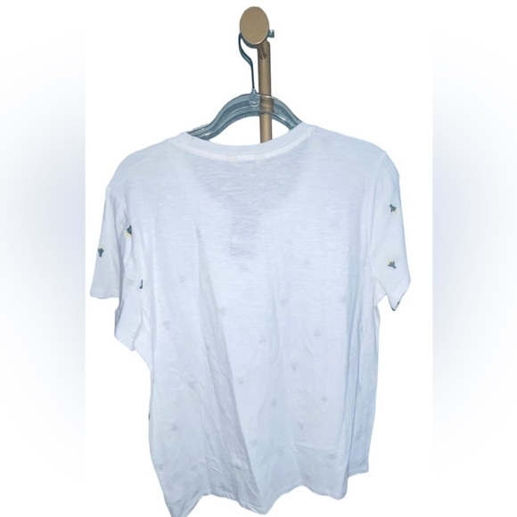 NWT Lucky Brand 🍀 White Tee w/Embroidered Cactus Size XL - Picture 2 of 5